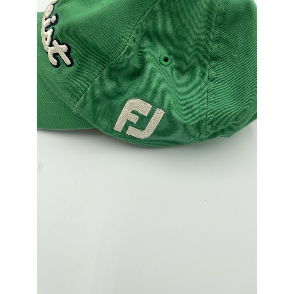 Titleist Foot Joy Green Adjustable Strap-Back Embroidered Golf Hat - Picture 4 of 7